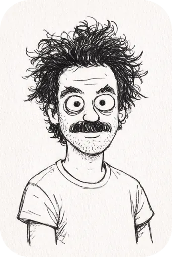 Transform the subject into an innocent, childlike doodle, using rough, uneven black lines and exaggerated, disproportionate features. The style should be loose and scribbly—wobbly outlines, unsteady strokes, and simplified shapes, looking hand-drawn rather than precisely rendered. Hair can be represented with messy squiggles or straight, jagged lines, and expressions should be endearingly cute. The background should remain plain or have a slight paper-like texture. The overall aesthetic should resemble a child's quick sketch or amateur scribble—charmingly imperfect, crude, and whimsical, yet still recognizable as the original subject. Do not use crayon, only line art style lines.